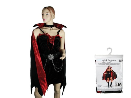 DAMSKI STRÓJ DIABLICY WAMPIRZYCY PRZEBRANIE STRÓJ