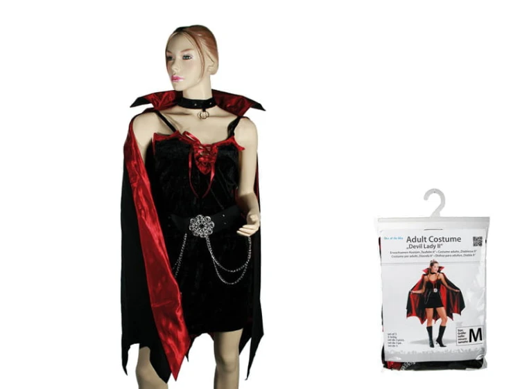 DAMSKI STRÓJ DIABLICY WAMPIRZYCY PRZEBRANIE STRÓJ