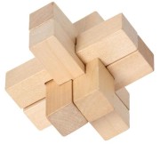 ŁAMIGŁÓWKA 3D DREWNIANA PUZZLE GRA LOGICZNA 4