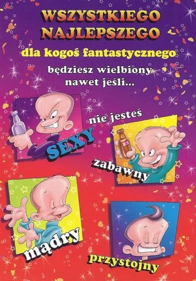 KARNET KARTKA POCZTÓWKA Z KOPERTĄ URODZINY URODZINOWA 1