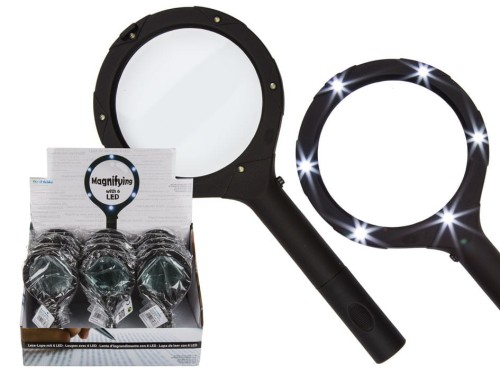 Lupa - szkło powiększające z diodami LED ze Światłem 2
