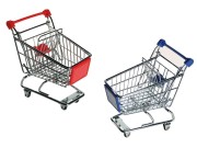 MINIATUROWY WÓZEK NA ZAKUPY NA BIURKO PRZYBORNIK 2