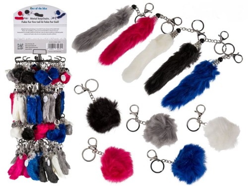BRELOK FUTERKO BRELOCZEK KITA POMPON FUTRZANY OGON 2
