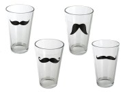 SZKLANKA Z WĄSAMI MR MUSTACHE MIX WZORÓW 2
