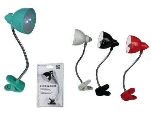 LAMPKA DO CZYTANIA LED KLIPSEM KSIĄŻKI RETRO 2