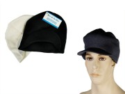 ZIMOWA CZAPKA Z DASZKIEM CIEPŁA NA ZIMĘ BIAŁA CZARNA 2