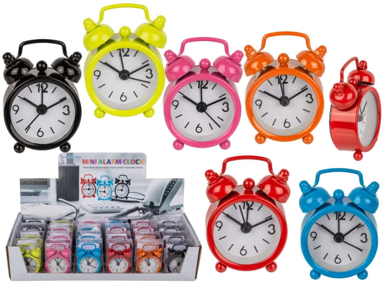 MINI BUDZIK ZEGAR Z BUDZIKIEM MAŁY KLASYCZNY RETRO 2.jpg