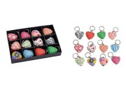 BRELOCZEK SERCE BRELOK MIX WZORÓW SERDUSZKO 2