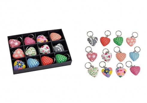 BRELOCZEK SERCE BRELOK MIX WZORÓW SERDUSZKO 2