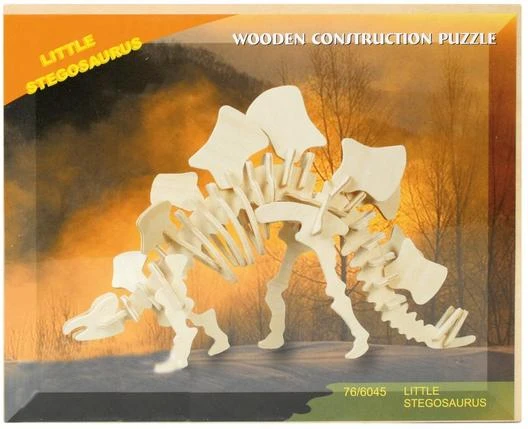 DREWNIANE PUZZLE 3D - DINOZAURY PRZESTRZENNE DINO 4
