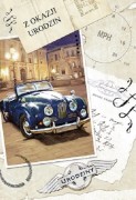 Karnet urodzinowy z kopertą Pocztówka Auto Classic