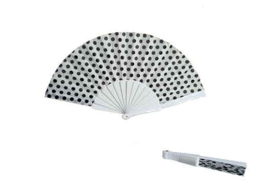 WACHLARZYK WACHLARZ SKŁADANY KROPKI 35 CM 1