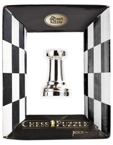CAST CHESS ROOK METALOWA ŁAMIGŁÓWKA GRA LOGICZNA 1