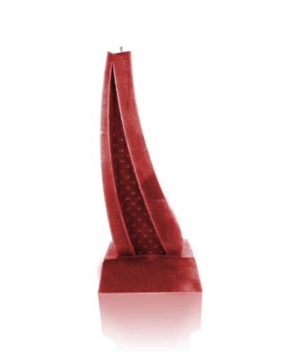 ŚWIECA ŻAGIEL XXL - CZERWONY METALIK 3D ŚWIECZKA  1.jpg