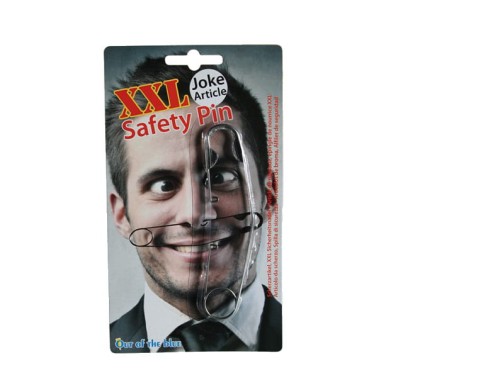 WIELKA AGRAFKA W NOSIE SZTUCZNA HALLOWEEN