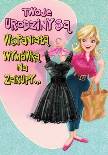 KARNET POCZTÓWKA URODZINOWA Z KOPERTĄ URODZINY 2 1