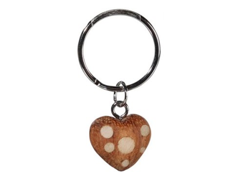 BRELOK DREWNIANY - SERCE BRELOCZEK SERDUSZKO 1