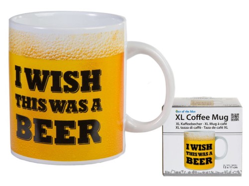 KUBEK XL I WISH... THIS WAS A BEER KUFEL PIWA DUŻY