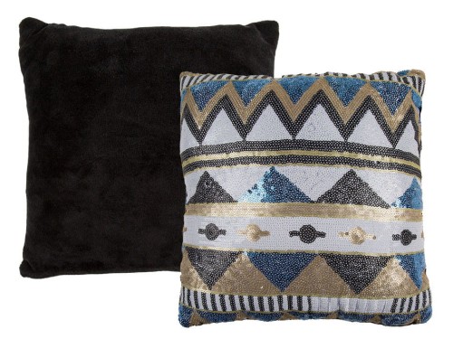 DEKORACYJNA PODUSZKA ETNO OZDOBNA 27X27 CM CEKINY .jpg