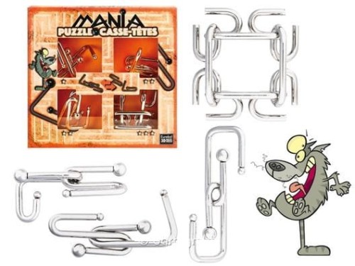 Zestaw 4 łamigłówek Casse - Tetes Mix Wzorów 2