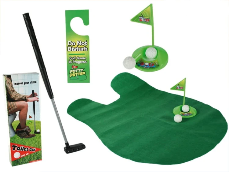 GOLF TOALETOWY ZESTAW DO GRY W WC TOALECIE GOLFOWY