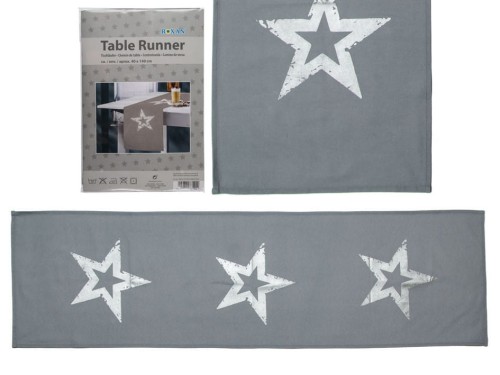 BIEŻNIK GWIAZDY STÓŁ KOMODA ŁAWA 40X140 OBRUS