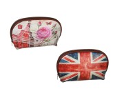 KOSMETYCZKA VINTAGE WIEŻA EIFFLA PARYŻ FLAGA UK 2