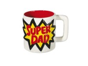 KUBEK SLOGAN XL BIAŁY 500 ML XXL Z NAPISEM MUM DAD 1