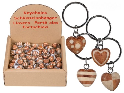 BRELOK DREWNIANY - SERCE BRELOCZEK SERDUSZKO 2