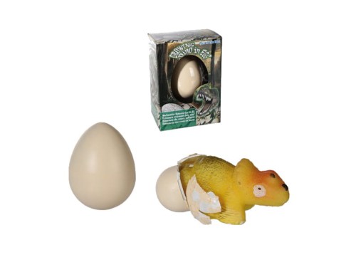 DINOZAUR WYKLUWAJĄCY SIĘ Z JAJKA JAJO FIGURKA JAJKO 1