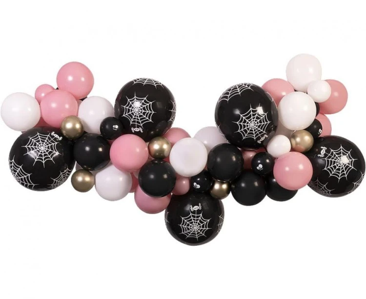 Girlanda balonowa na Halloween balony Halloween DIY