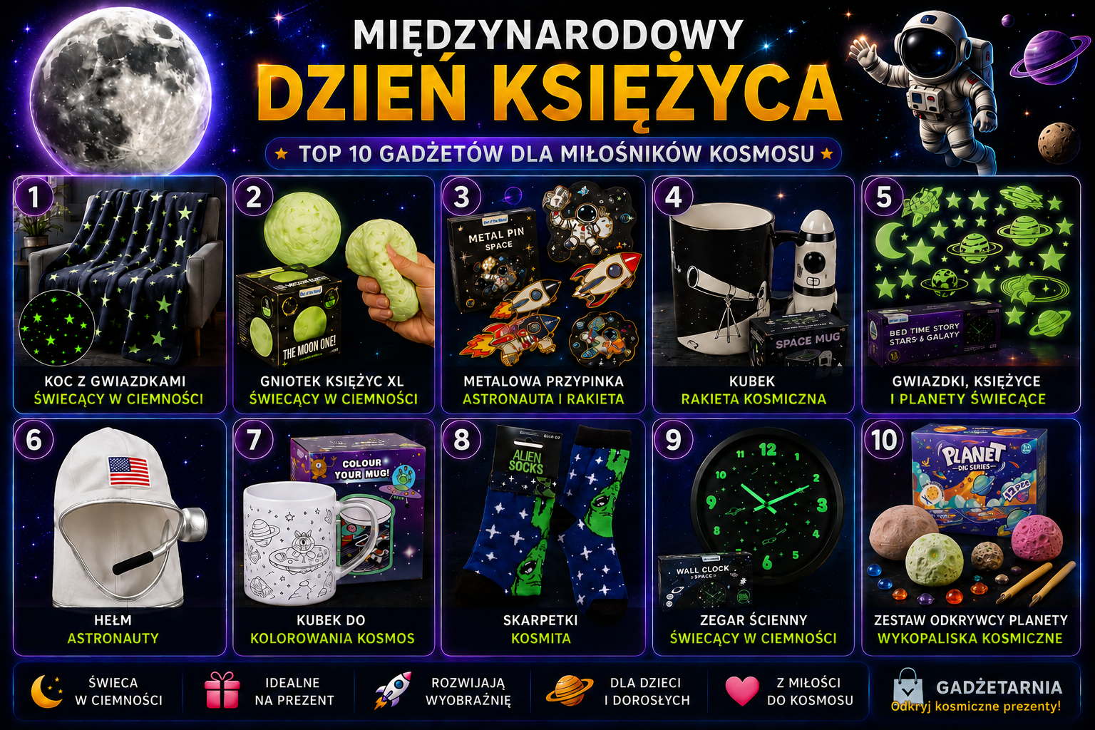 Prezenty dla miłośnika kosmosu