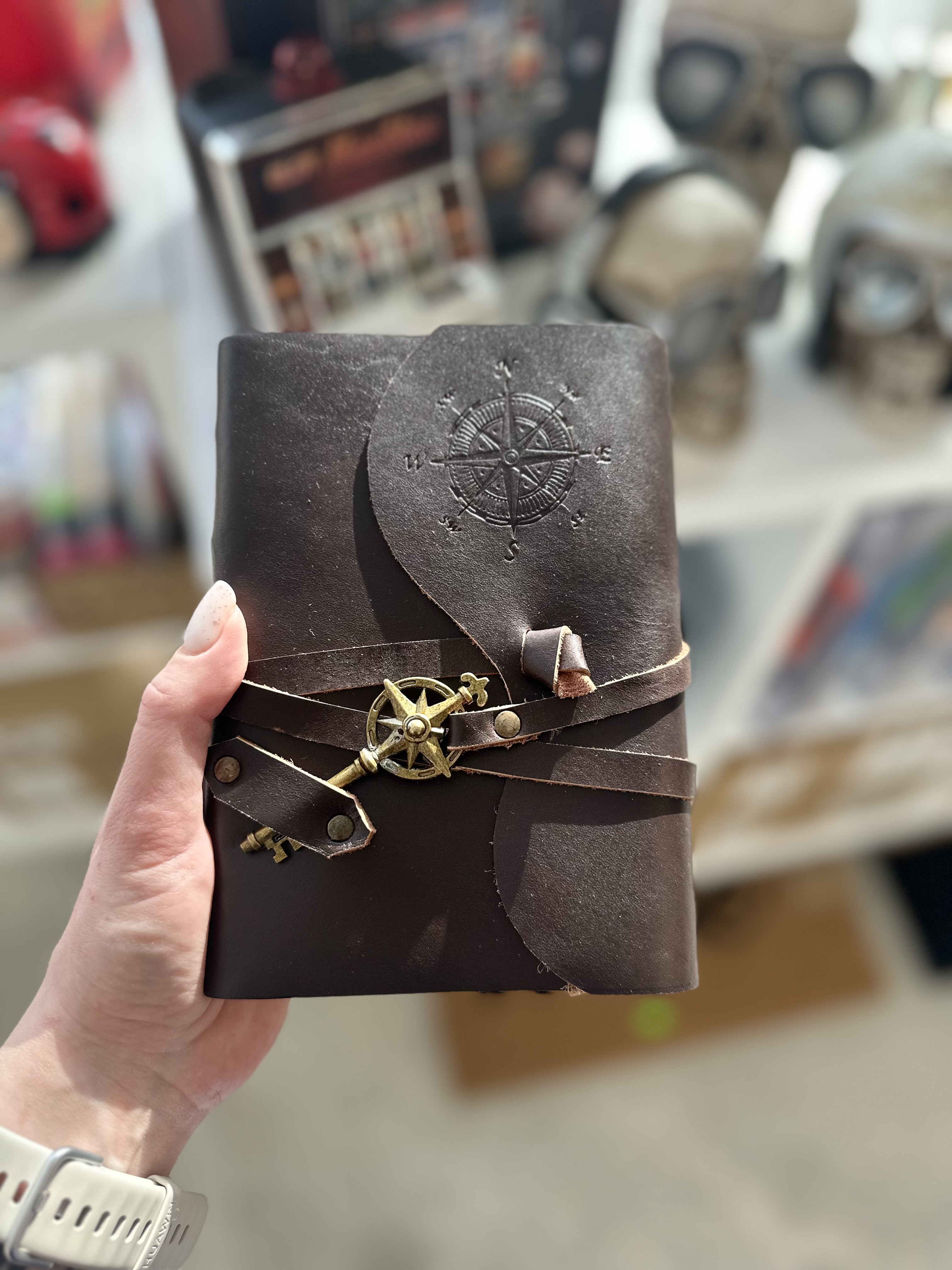 Notes skórzany retro – Róża Wiatrów