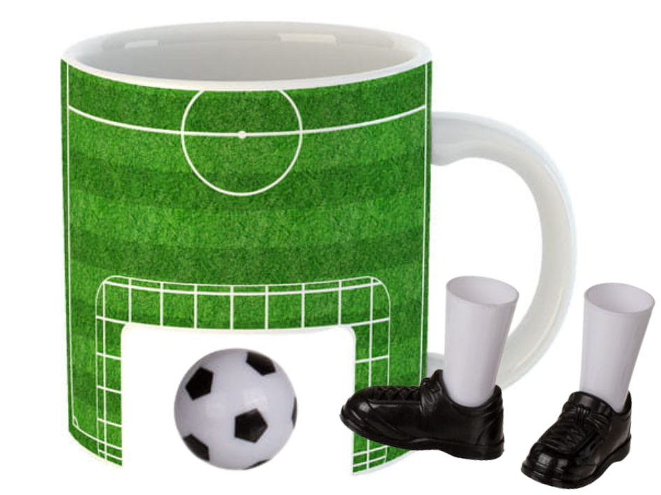 KUBEK KIBICA Football PIŁKA NOŻNA bramka piłka but