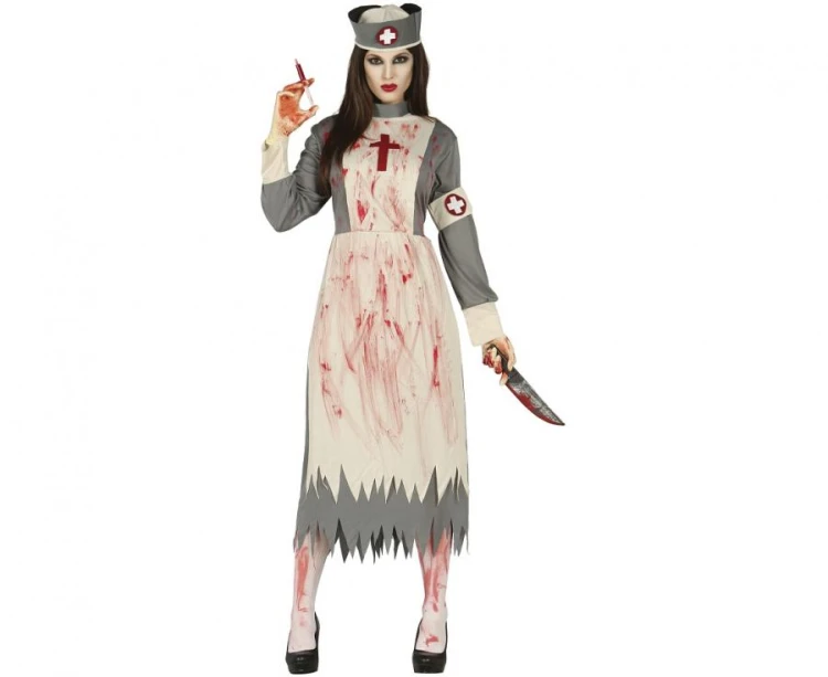 Strój Pielęgniarka Zombie Przebranie Pielęgniarki Kostium Halloween M 38 40